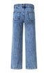 Patch Pocket Straight Leg Loose Fit Jeans